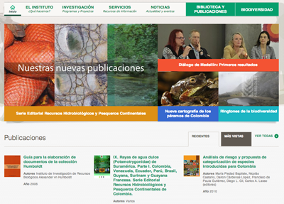 Instituto Humboldt renueva su página web